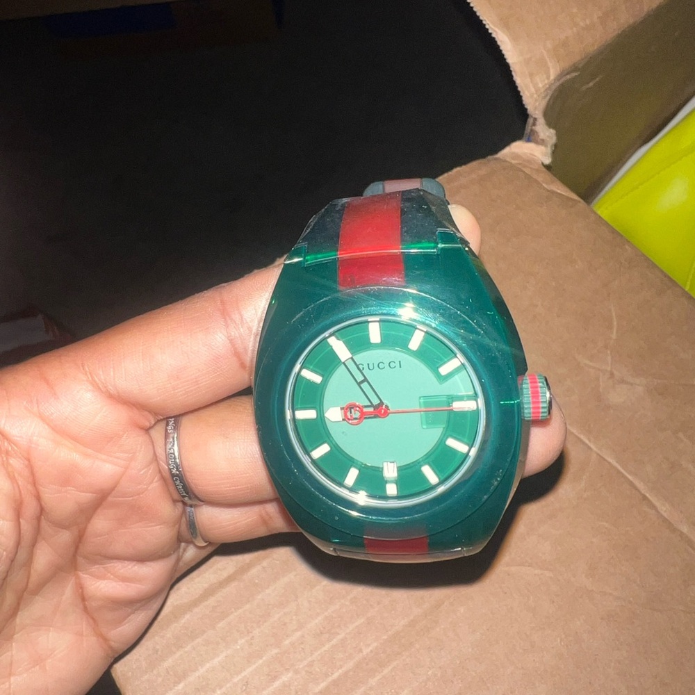 Gucci Smartwatch with Green and Red Accents